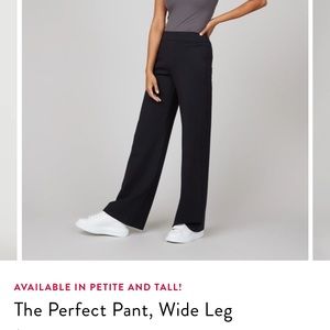 Spanx Black perfect pant wide leg sz Large Petite NWT